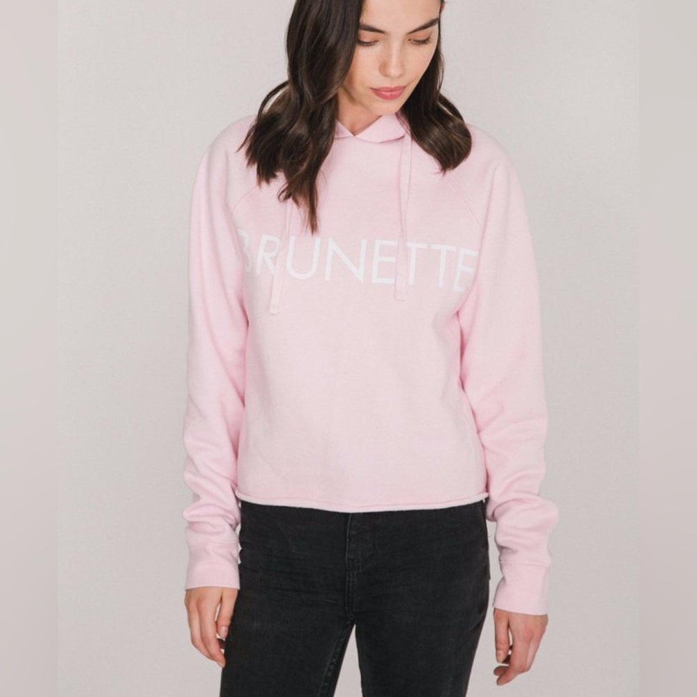 Brunette the Label ‘BRUNETTE’ Cropped Hoodie